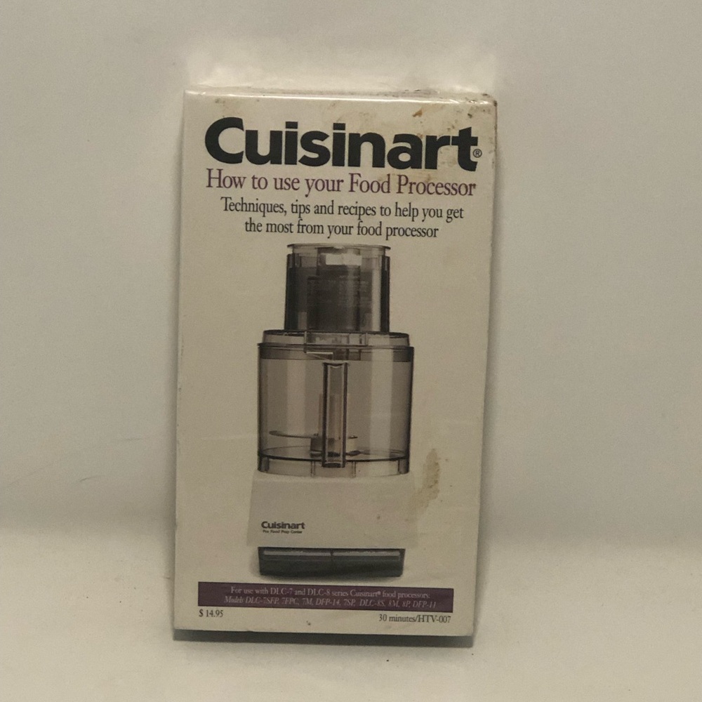 Cuisinart Food Processor VHS How To Tape